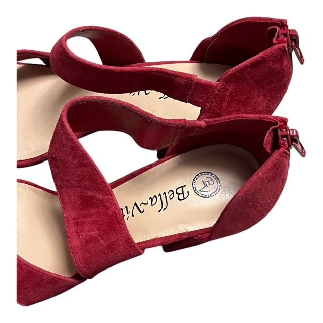 Korrine by Bella Vita: Classic & Sophisticated Asymmetrical Leather Suede Sandals - 2.75" Block Heel