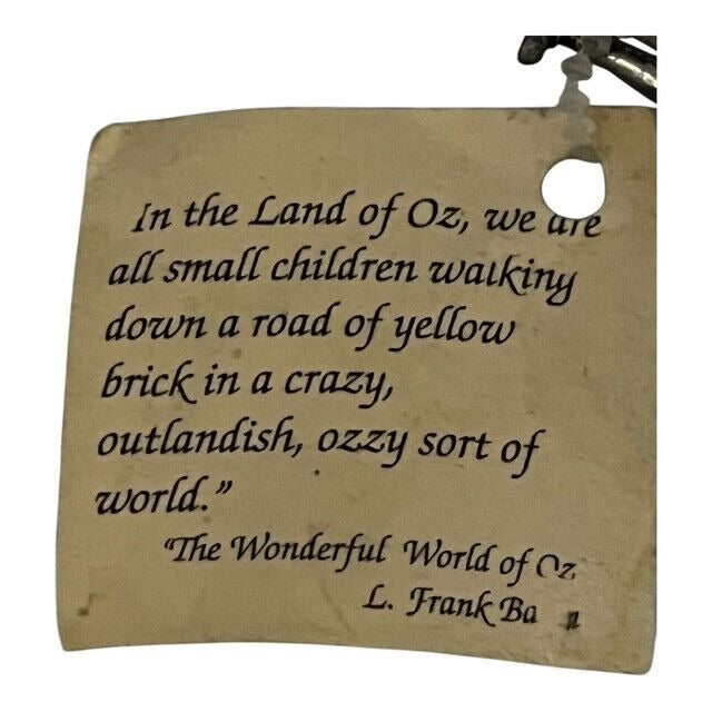 1998 Comstock Pewter Dorothy Magnet – Wizard of Oz Miniature – Original Tag – Vintage Collectible