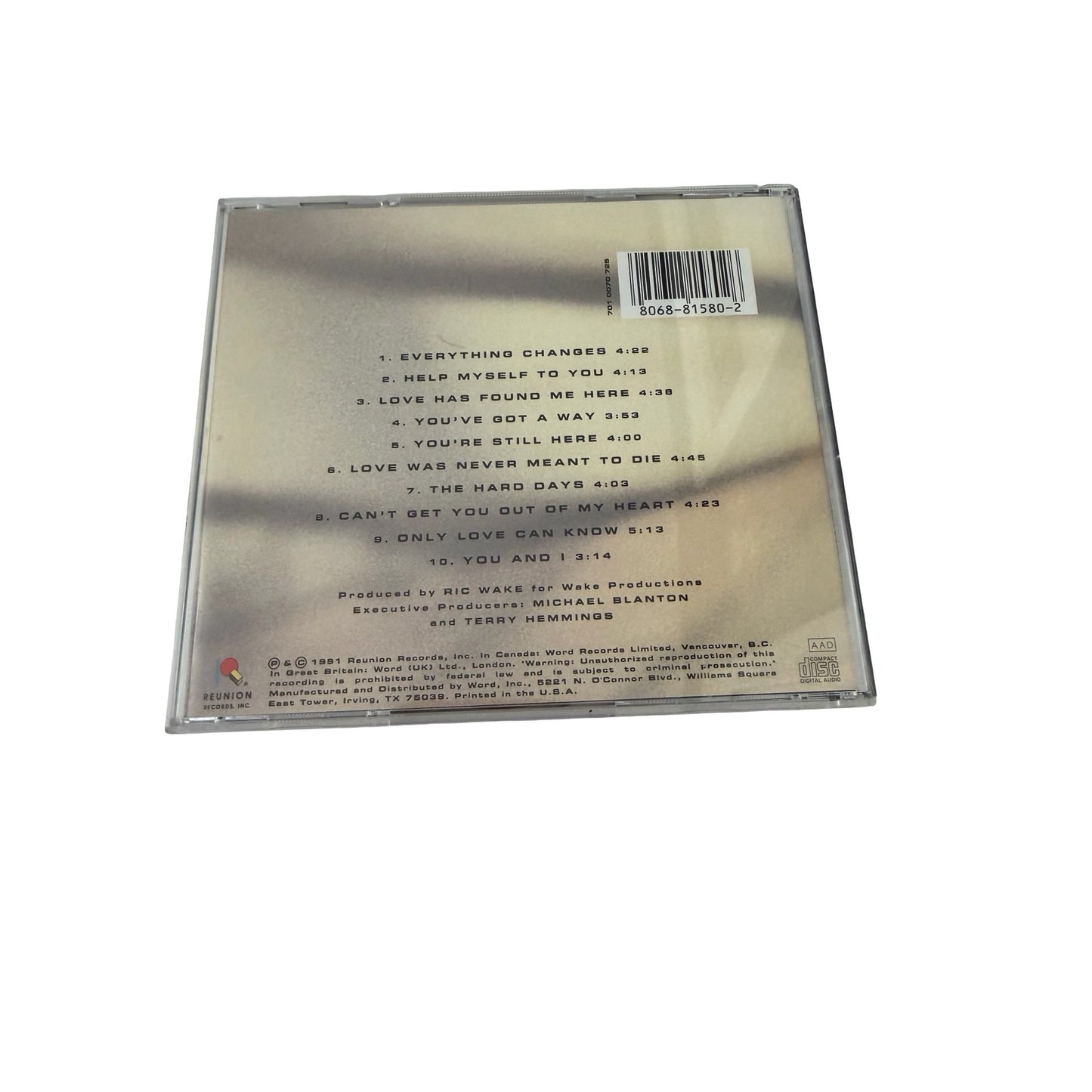 Kathy Troccoli Pure Attraction CD 1991 Reunion Records Christian Pop CCM
