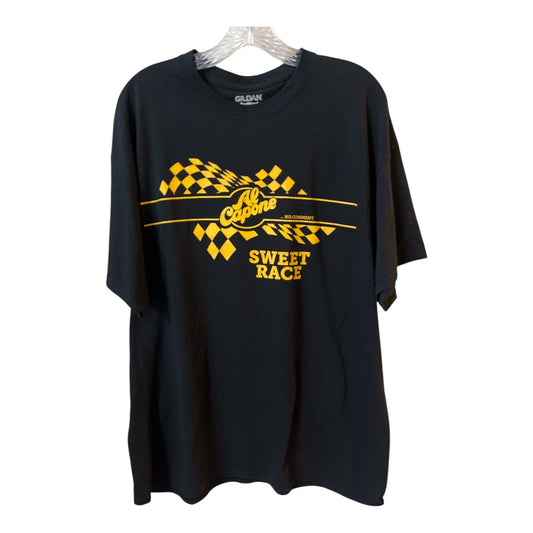 Al Capone Sweets Sweet Race Graphic T-Shirt Black XL Gildan DryBlend
