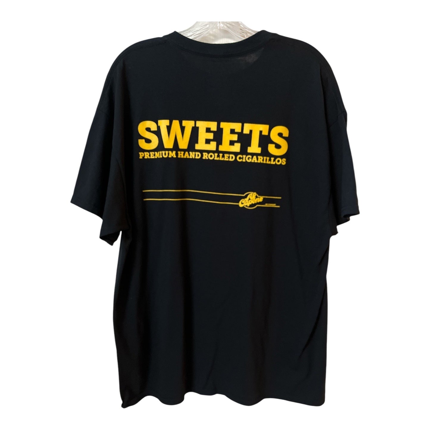 Al Capone Sweets Sweet Race Graphic T-Shirt Black XL Gildan DryBlend