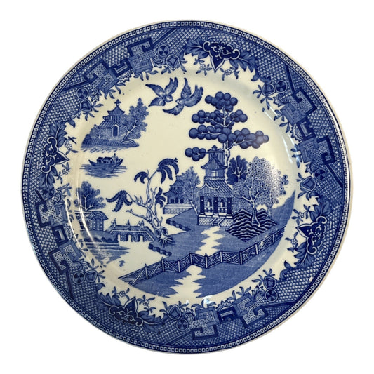 Vintage Sterling China Co. Blue Willow Plate 10" – USA Made – Restaurant Ware – Transferware
