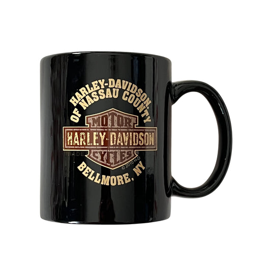 Harley-Davidson Nassau County Bellmore NY Dealership Coffee Mug Black Ceramic 2010