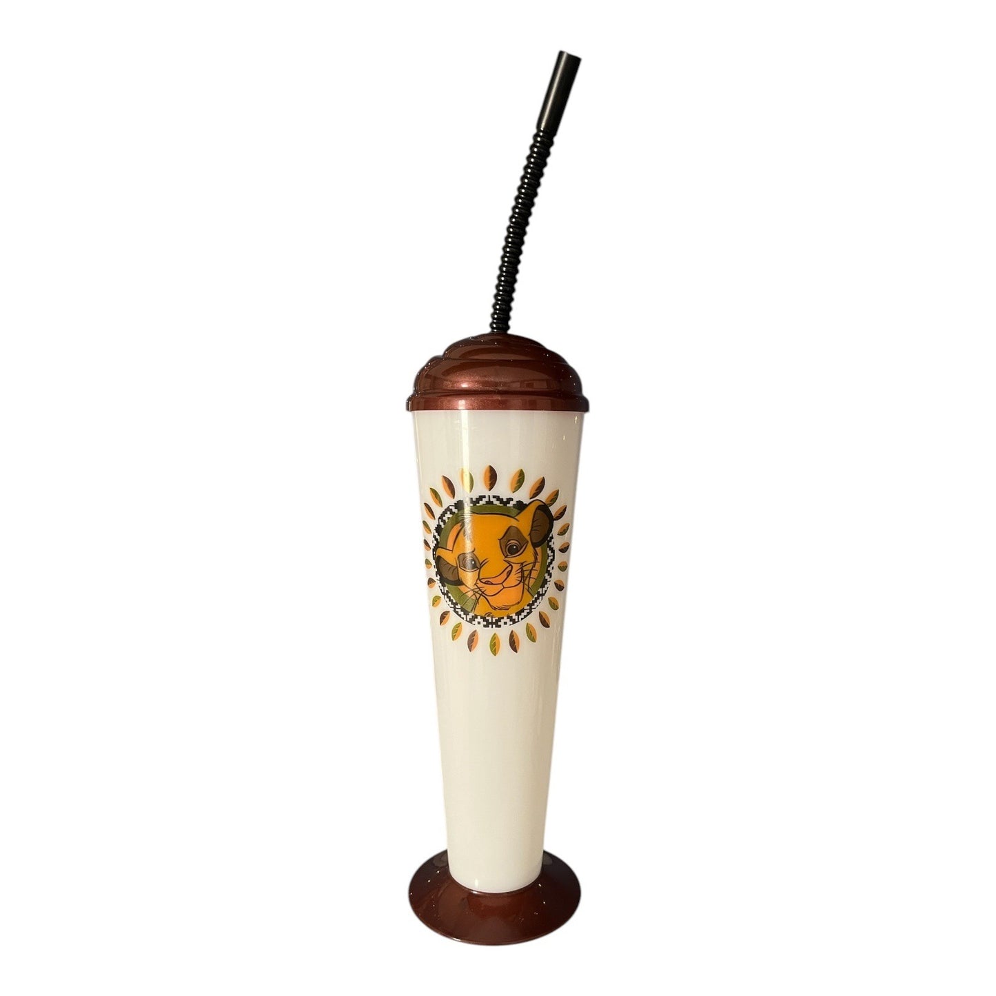 Disney The Lion King Hakuna Matata Souvenir Tumbler Cup w/ Straw – 1990s/2000s
