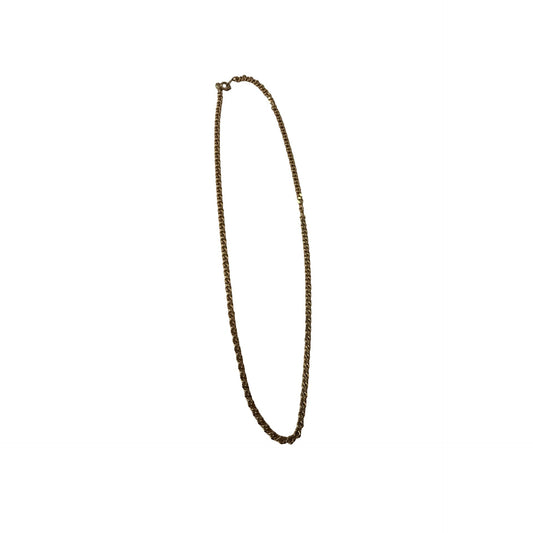Vintage Citation Gold Tone Curb Chain Necklace 18 Inch Signed