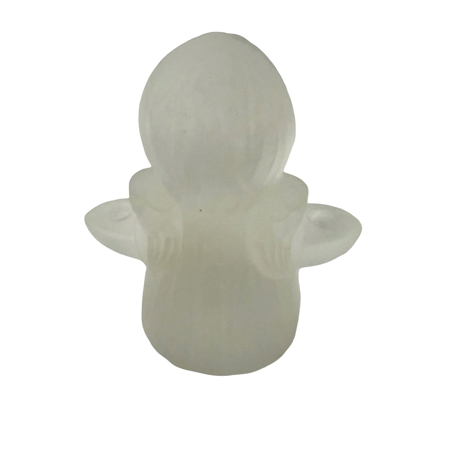 Vintage Goebel West Germany Frosted Glass Angel Double Taper Candle Holder Figurine Original Sticker