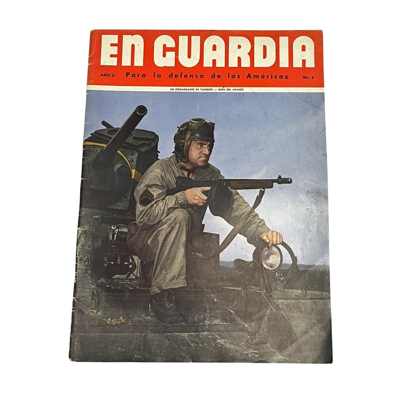 WWII En Guardia Magazine Año 2 No 6 Spanish Military Propaganda Tank Cover 1940s