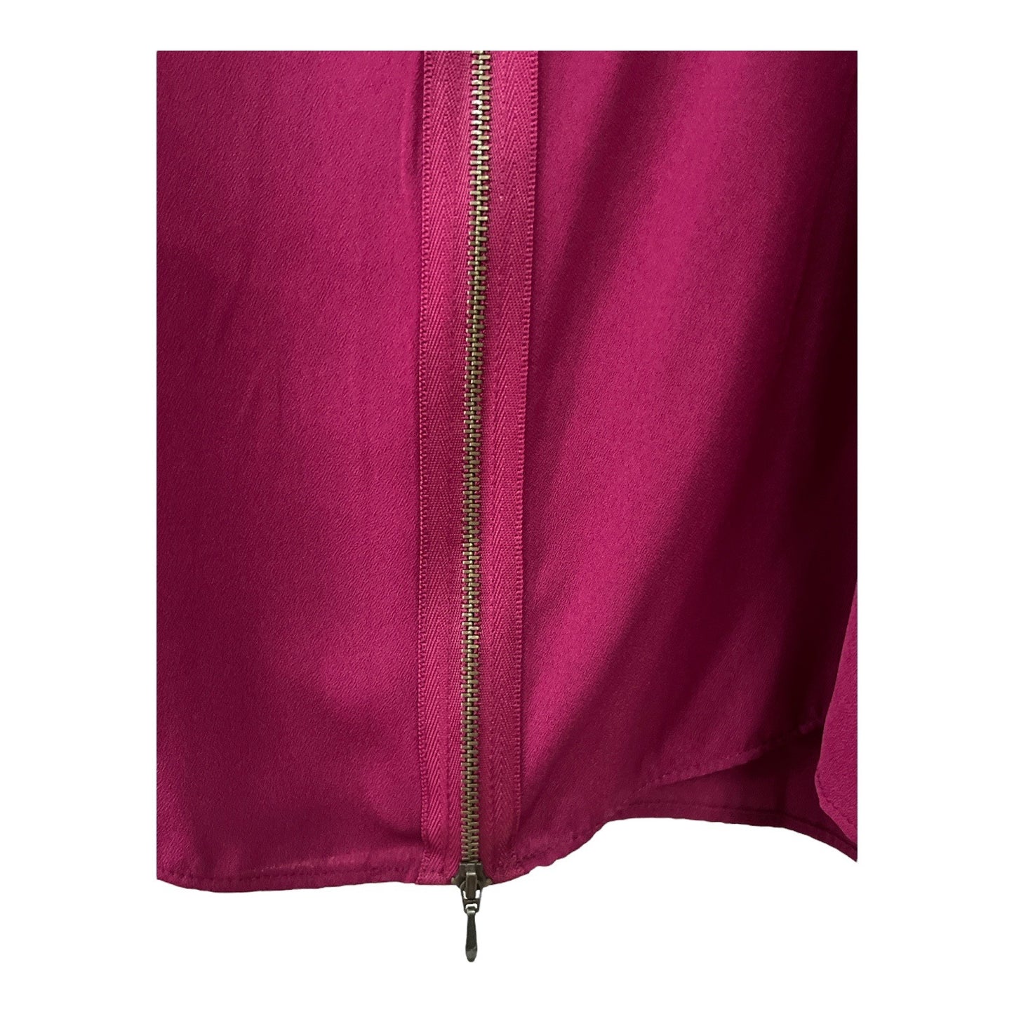 Worthington Woman Fuchsia Blouse with Back Zip Accent Size 3X