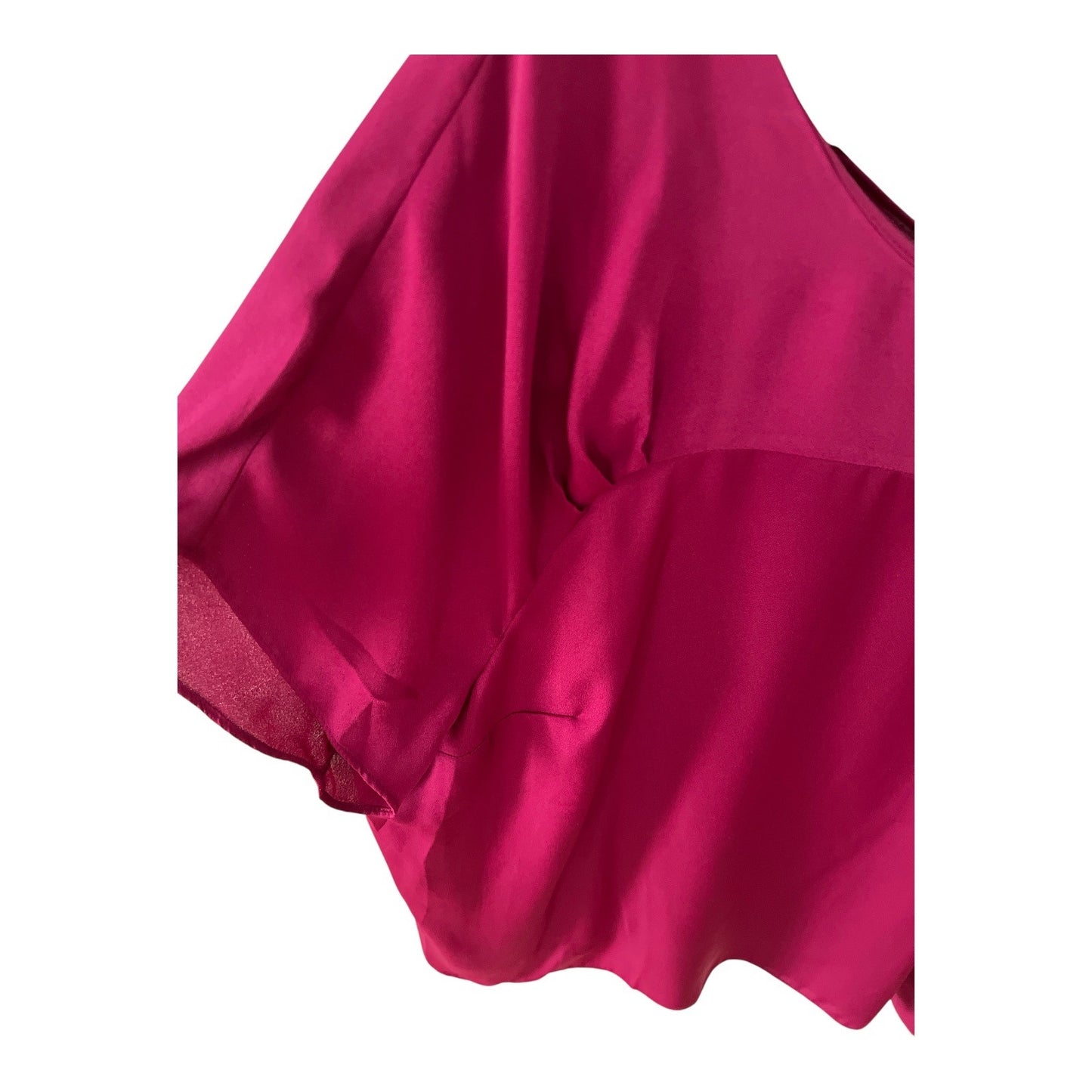 Worthington Woman Fuchsia Blouse with Back Zip Accent Size 3X