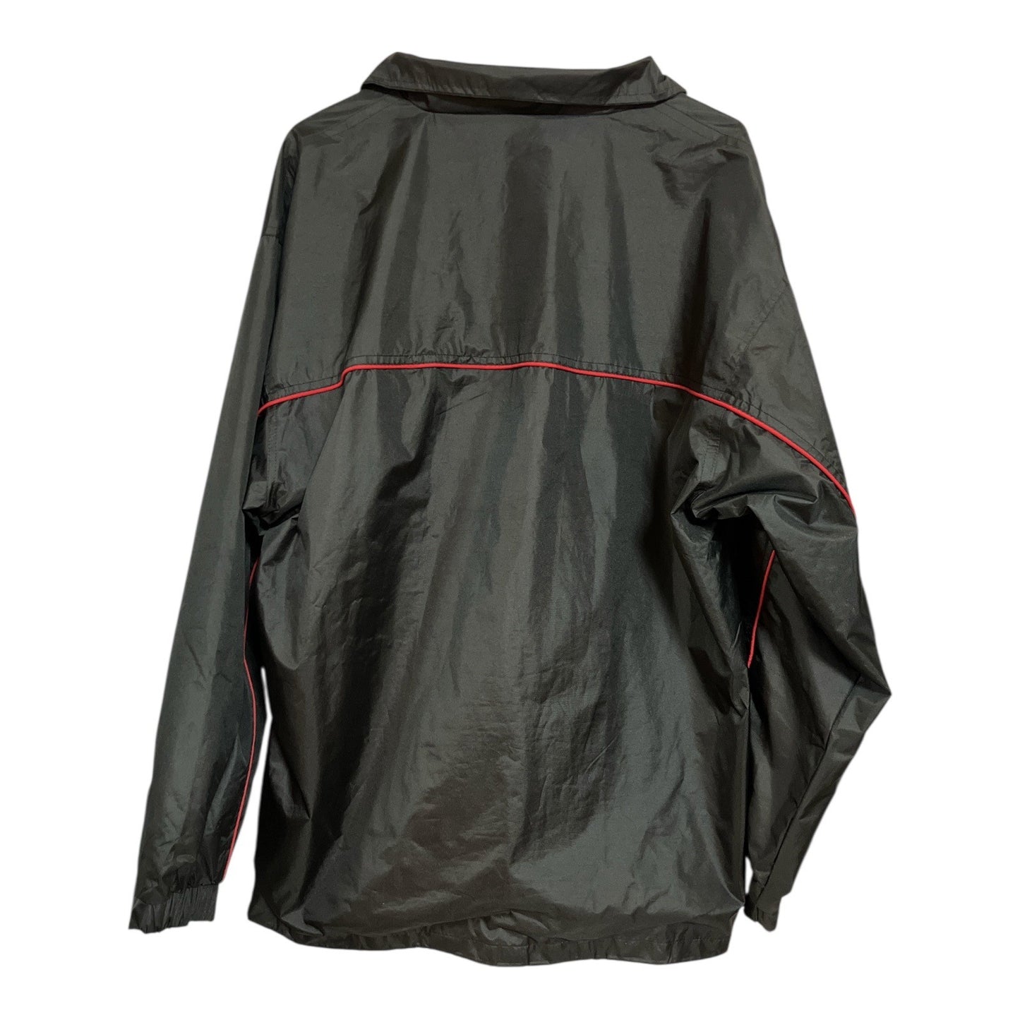 Bally’s Casino Windbreaker Jacket Black Red Trim Full Zip Men’s XL Early 2000s Vintage