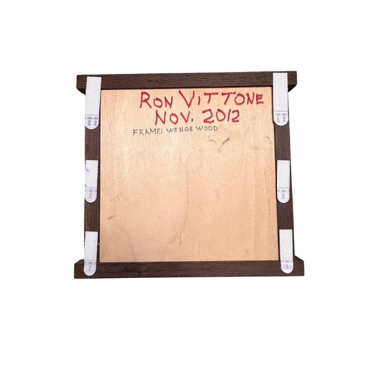 Ron Vittone Original Pyrography Wood Art Rustic Barn Wenge Frame 2012