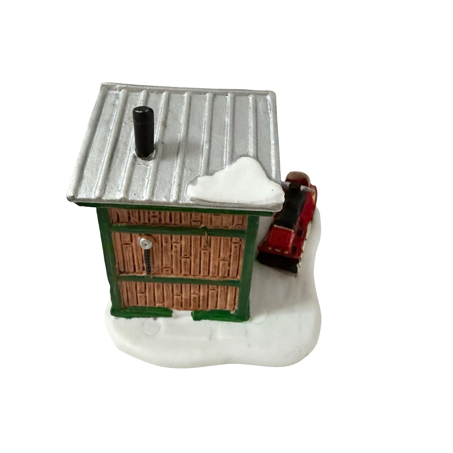 Lemax Mush Lounge Christmas Village Snowmobile Ski Lodge Building Figurine 2001