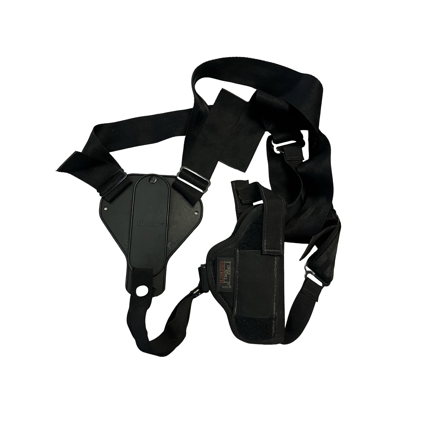 Uncle Mike’s Sidekick Shoulder Holster Size 15 Adjustable Black Nylon Gun Holster Rig