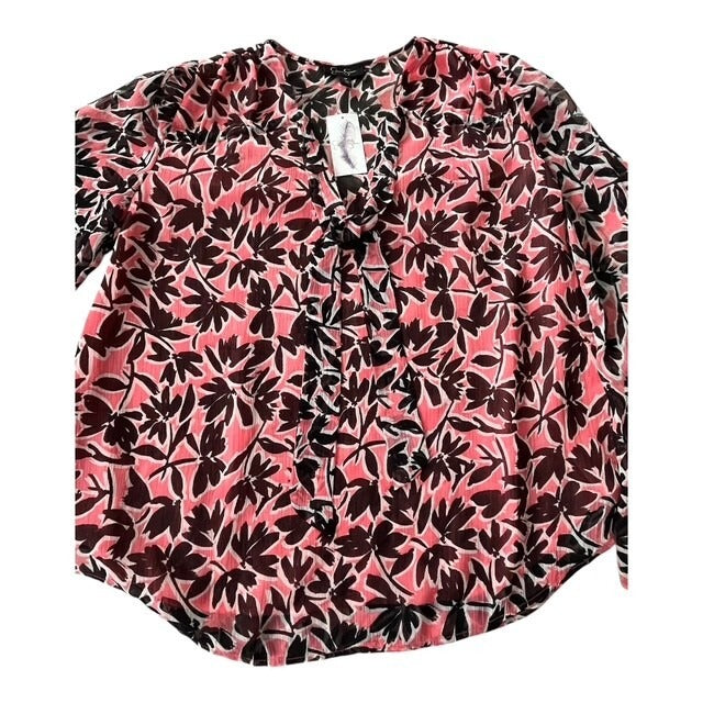 Jessica Simpson Women’s Blouse – Size M – Pink & Black – NWT