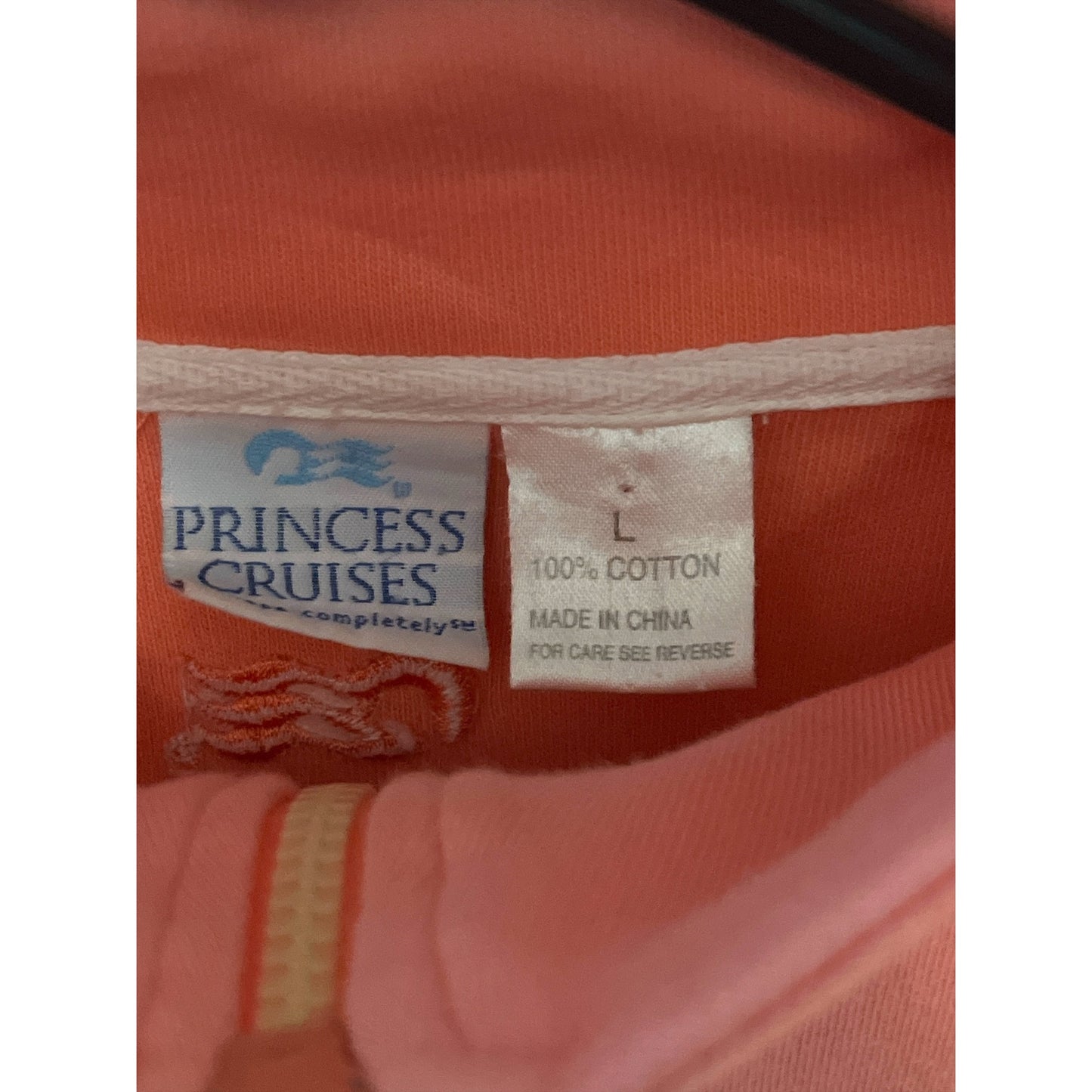 Princess Cruises Pink Zip-Up Jacket Womens Size L