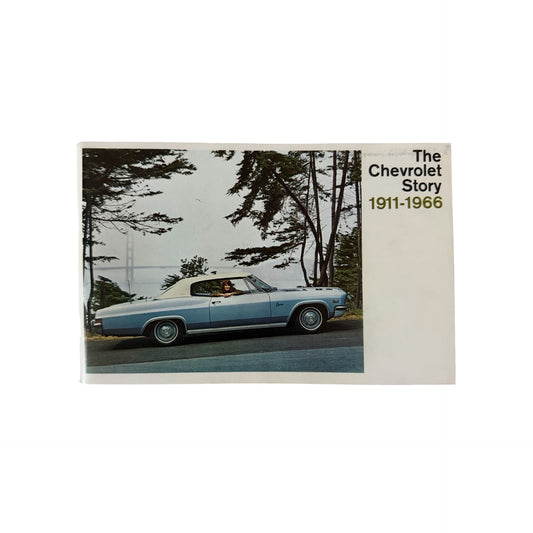 Vintage Chevrolet Story 1911-1966 Dealer History Brochure Booklet GM Automotive Memorabilia