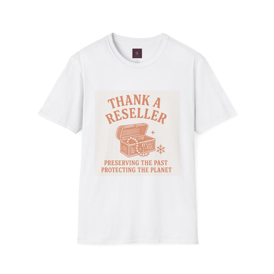 Eco-Friendly Unisex T-Shirt - Thank a Reseller, Sustainable Fashion, Vintage