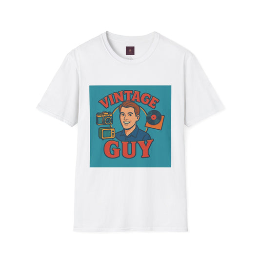Vintage Guy Graphic T-Shirt - Retro Fashion, Gift for Him, Vintage Style,