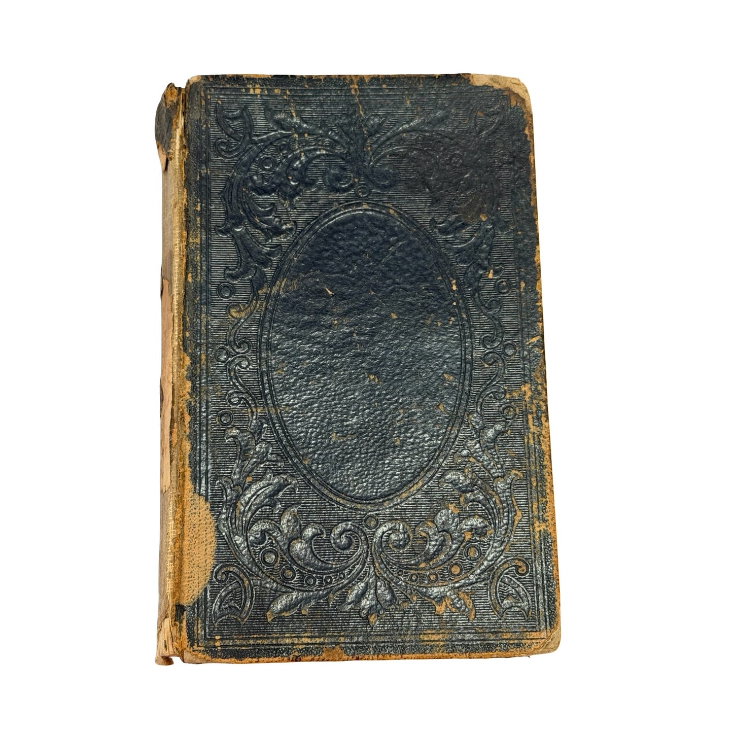 Antique German Gesangbuch Hymnal Book Embossed Victorian Hardcover Religious Songbook
