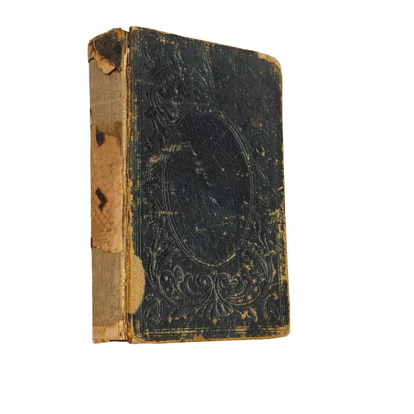 Antique German Gesangbuch Hymnal Book Embossed Victorian Hardcover Religious Songbook