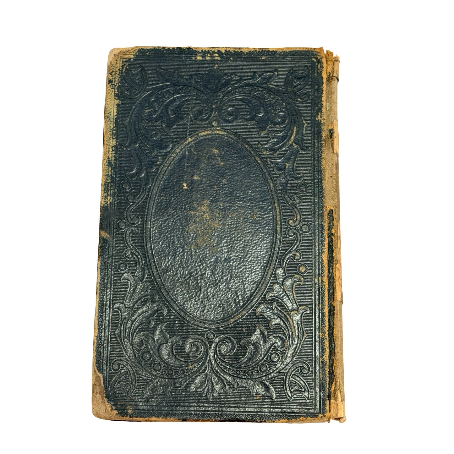 Antique German Gesangbuch Hymnal Book Embossed Victorian Hardcover Religious Songbook
