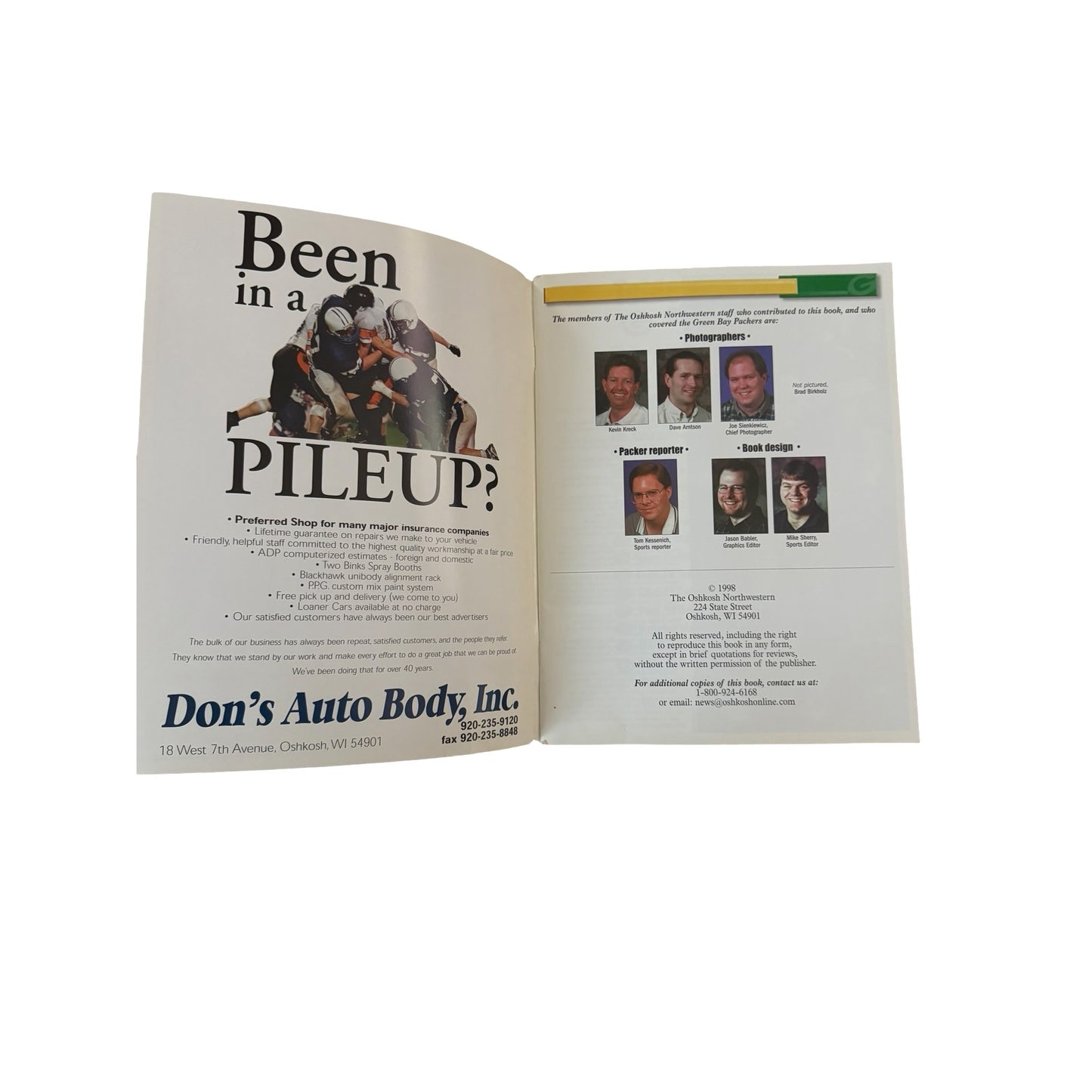1998 Green Bay Packers Super Season 2 Brett Favre Championship Season Book
