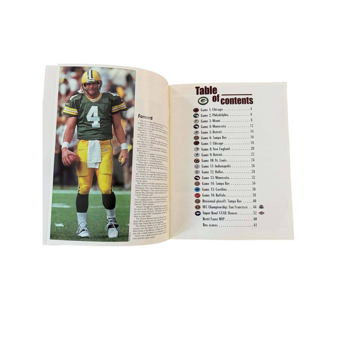 1998 Green Bay Packers Super Season 2 Brett Favre Championship Season Book