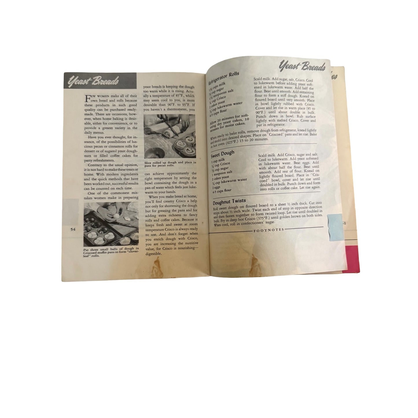 Vintage 1945 Crisco Recipes for Good Eating Cookbook Procter & Gamble Recipe Book