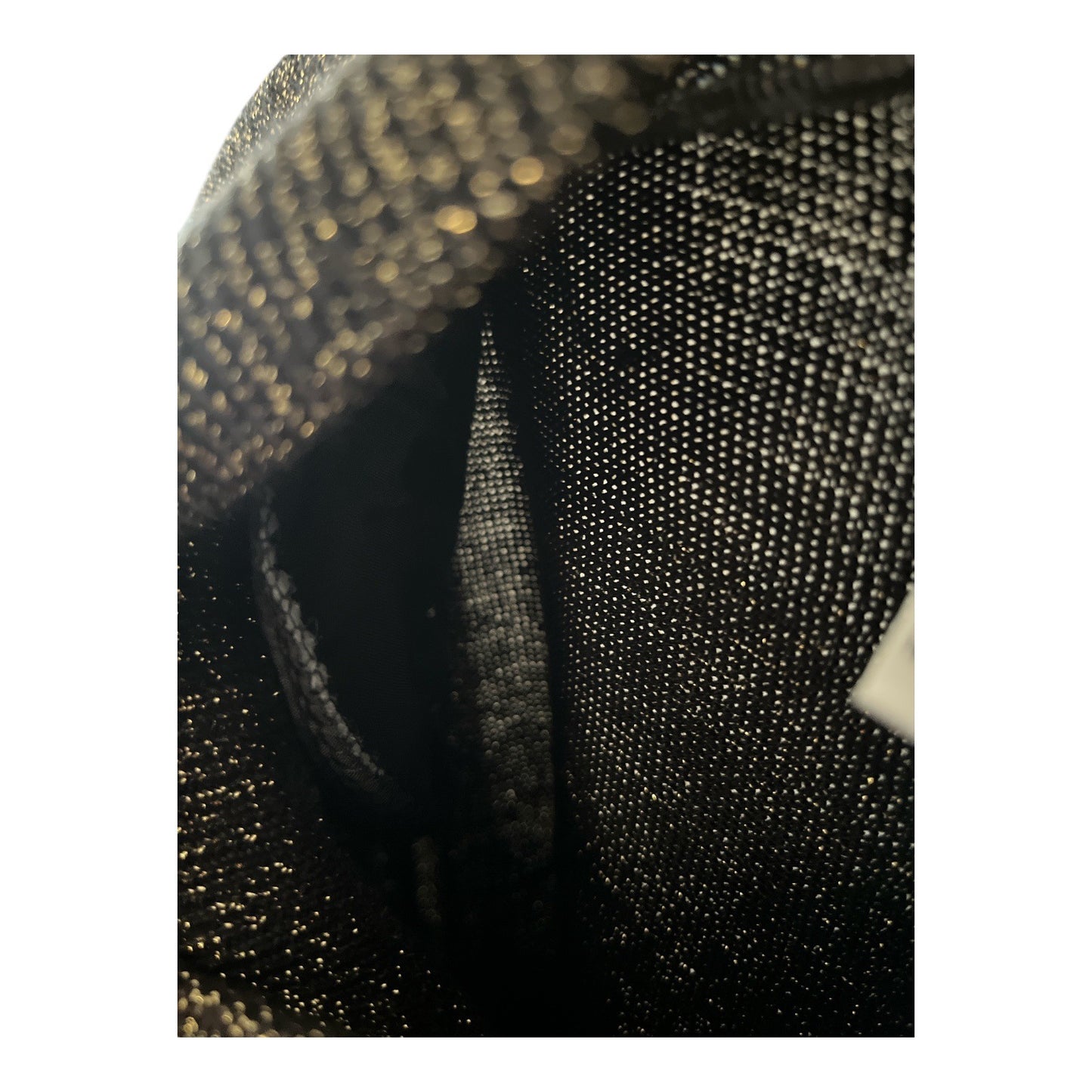 Vintage Yarnworks Metallic Knit Top | Black Gold Shimmer | XL | Made in Hong Kong | 80s Shoulder Pads | 46 x 25