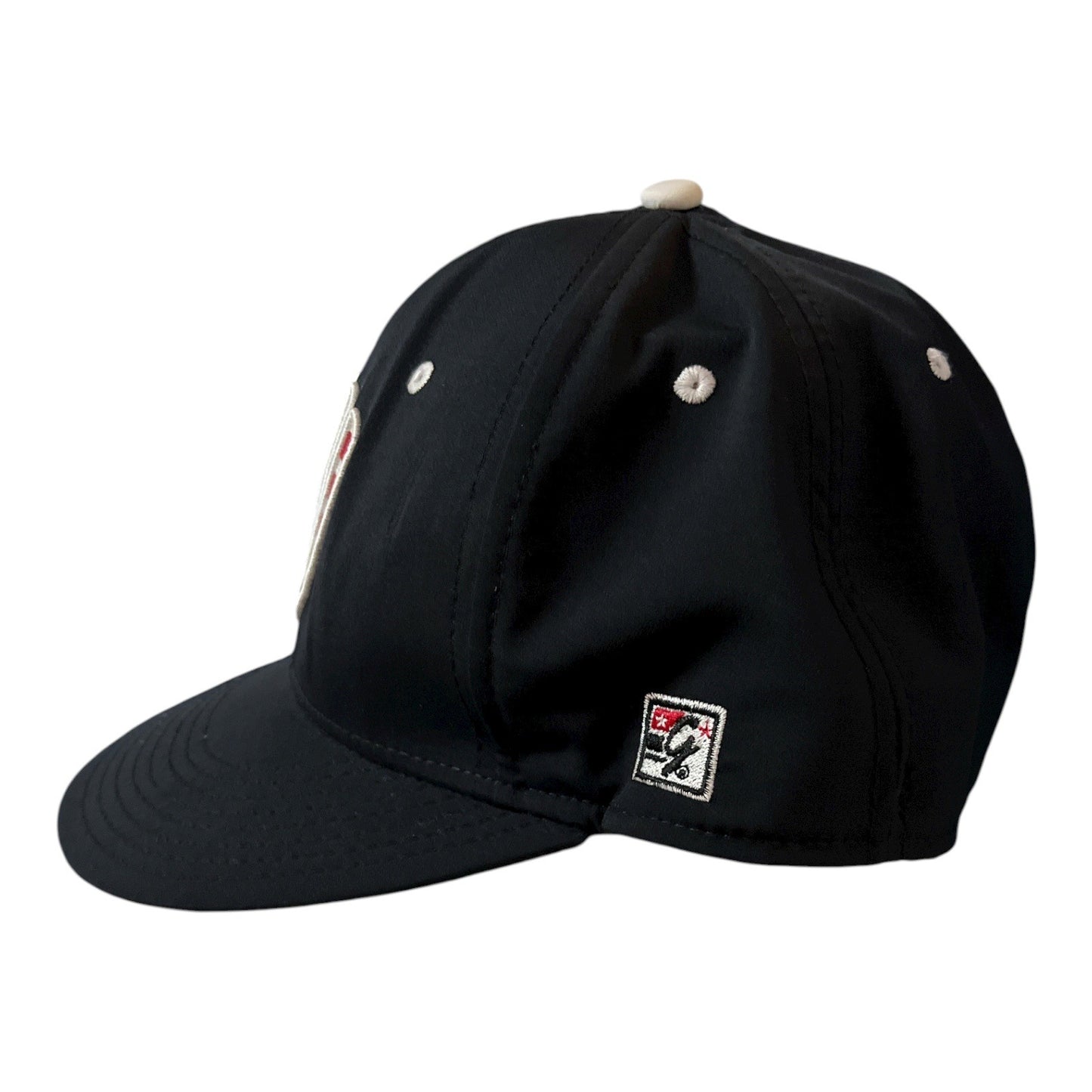 The Game Pro L-Flex Black Baseball Cap – USA Flag Logo “D” – Size L