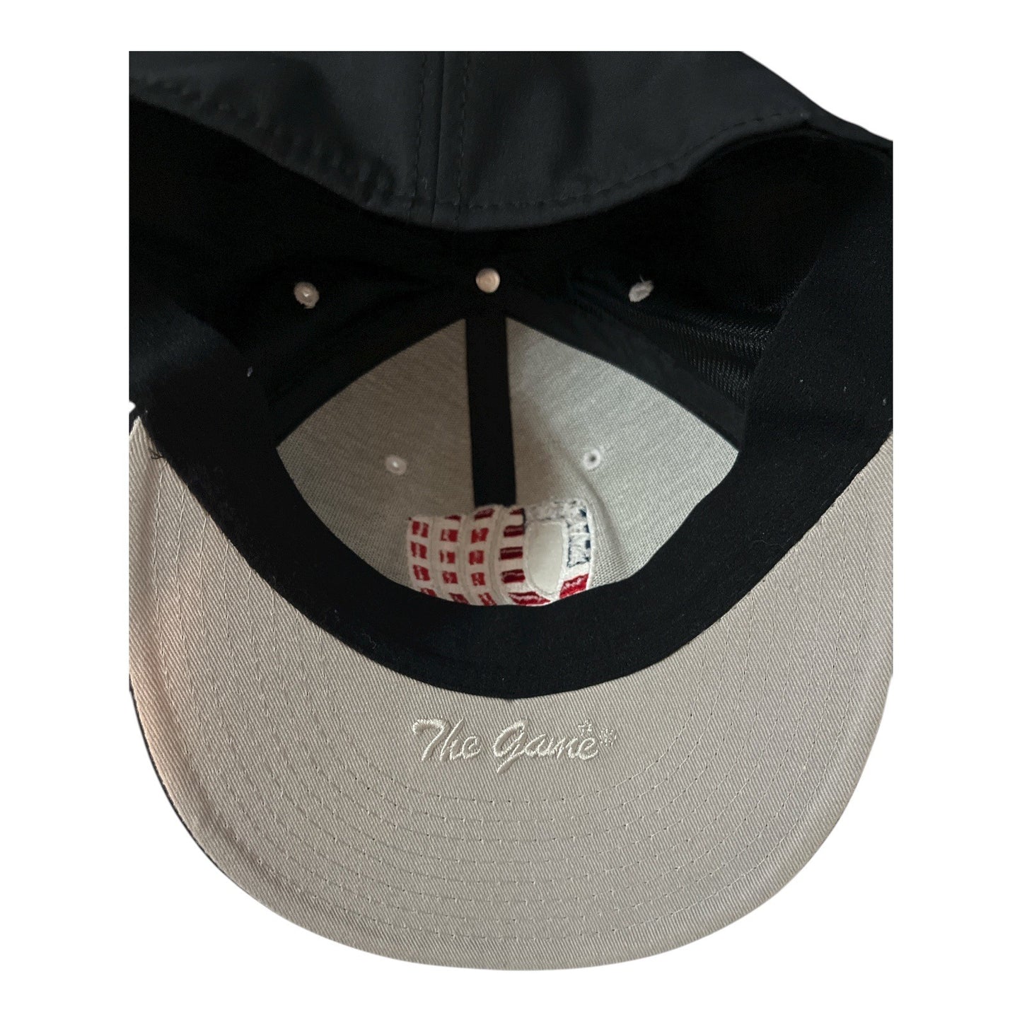 The Game Pro L-Flex Black Baseball Cap – USA Flag Logo “D” – Size L