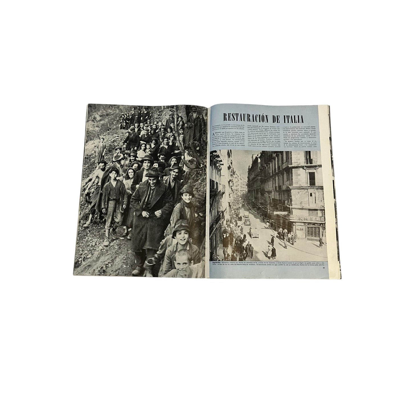 Vintage WWII En Guardia Magazine Año 3 No 6 1944 Nazi War Damage Cover US Propaganda Spanish Edition