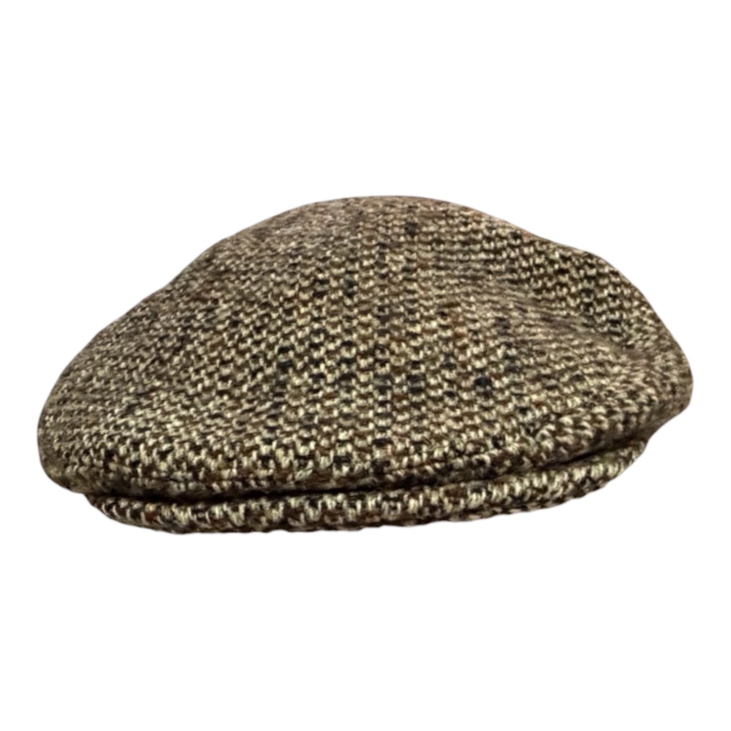Vintage Worth & Worth Ltd Scottish Tweed Ivy Cap 22" Hand Woven Harris Tweed Newsboy Flat Cap