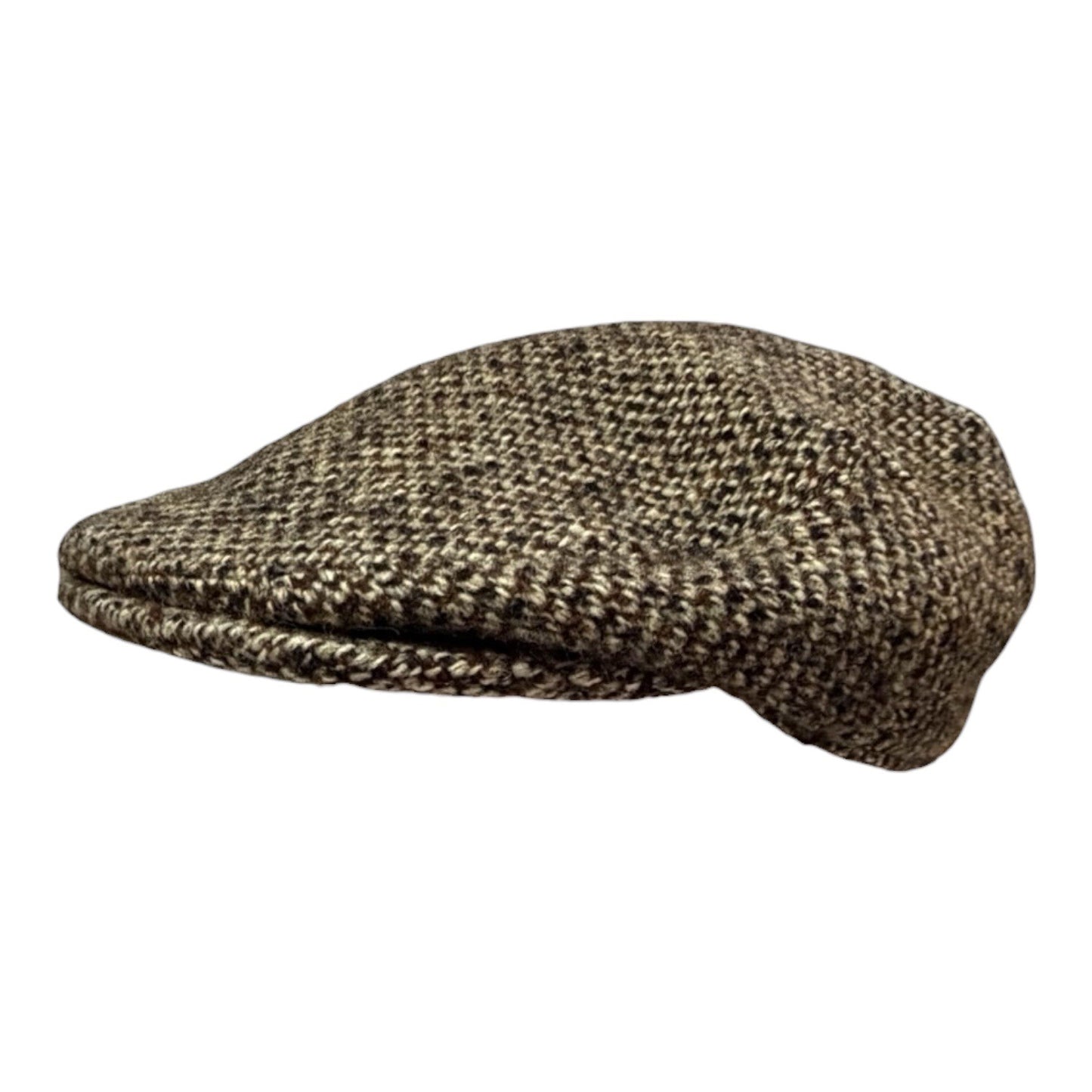 Vintage Worth & Worth Ltd Scottish Tweed Ivy Cap 22" Hand Woven Harris Tweed Newsboy Flat Cap