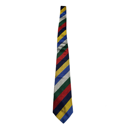 Vintage Bullock & Jones San Francisco Pure Silk Tie Made in England NOS Striped
