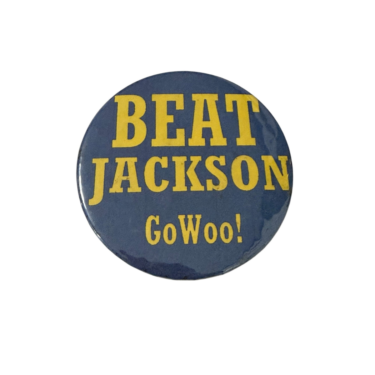 Vintage Wooster Generals Beat Jackson Go Woo Football Spirit Pinback Button 2.25 Inch