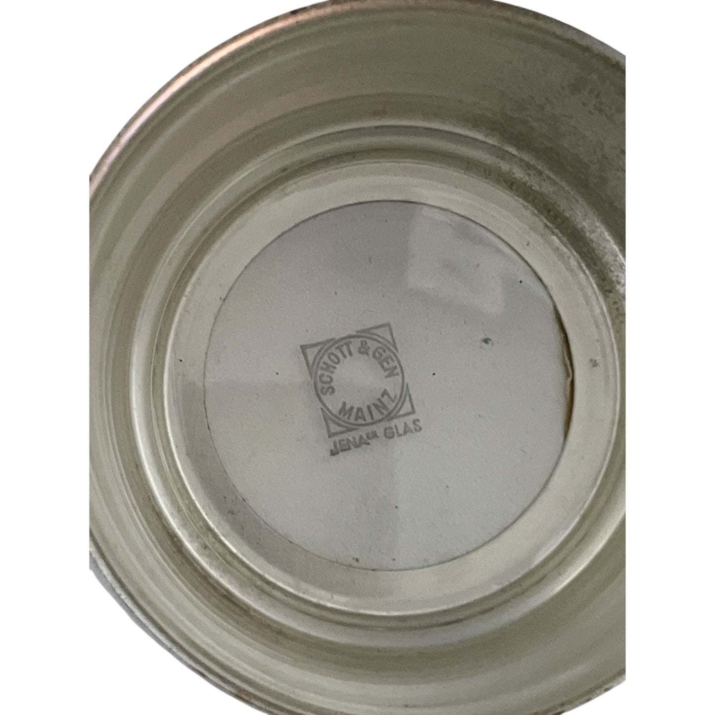 Vintage Schott & Gen Mainz Jenaer Glas Demitasse Cup Set Germany Silver Holders