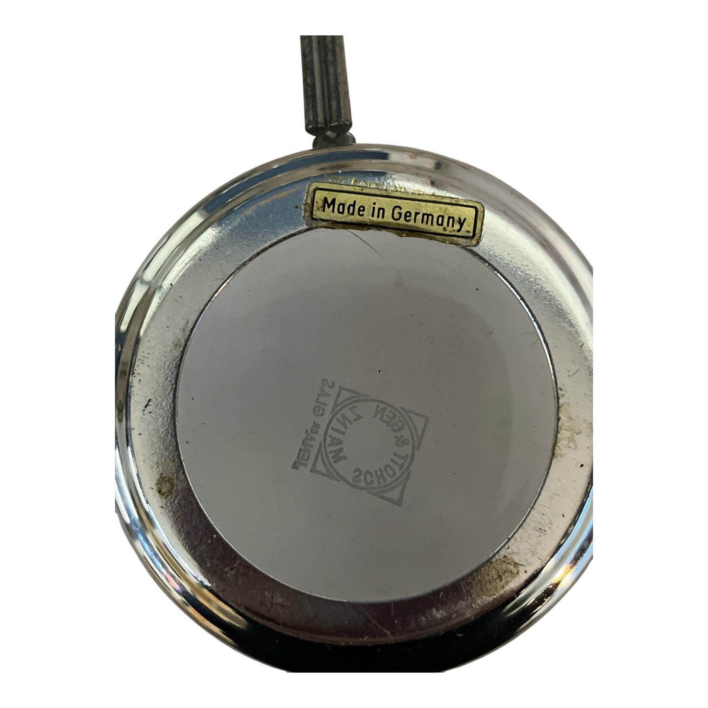 Vintage Schott & Gen Mainz Jenaer Glas Demitasse Cup Set Germany Silver Holders