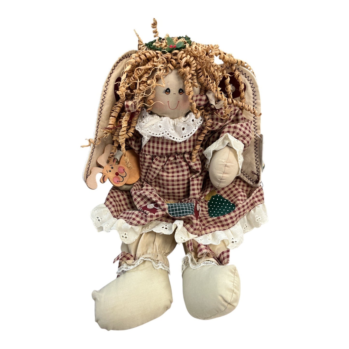 Quilted Treasures 16” Musical Angel Doll HBD0482 Light-Up Ornament (Not Working)