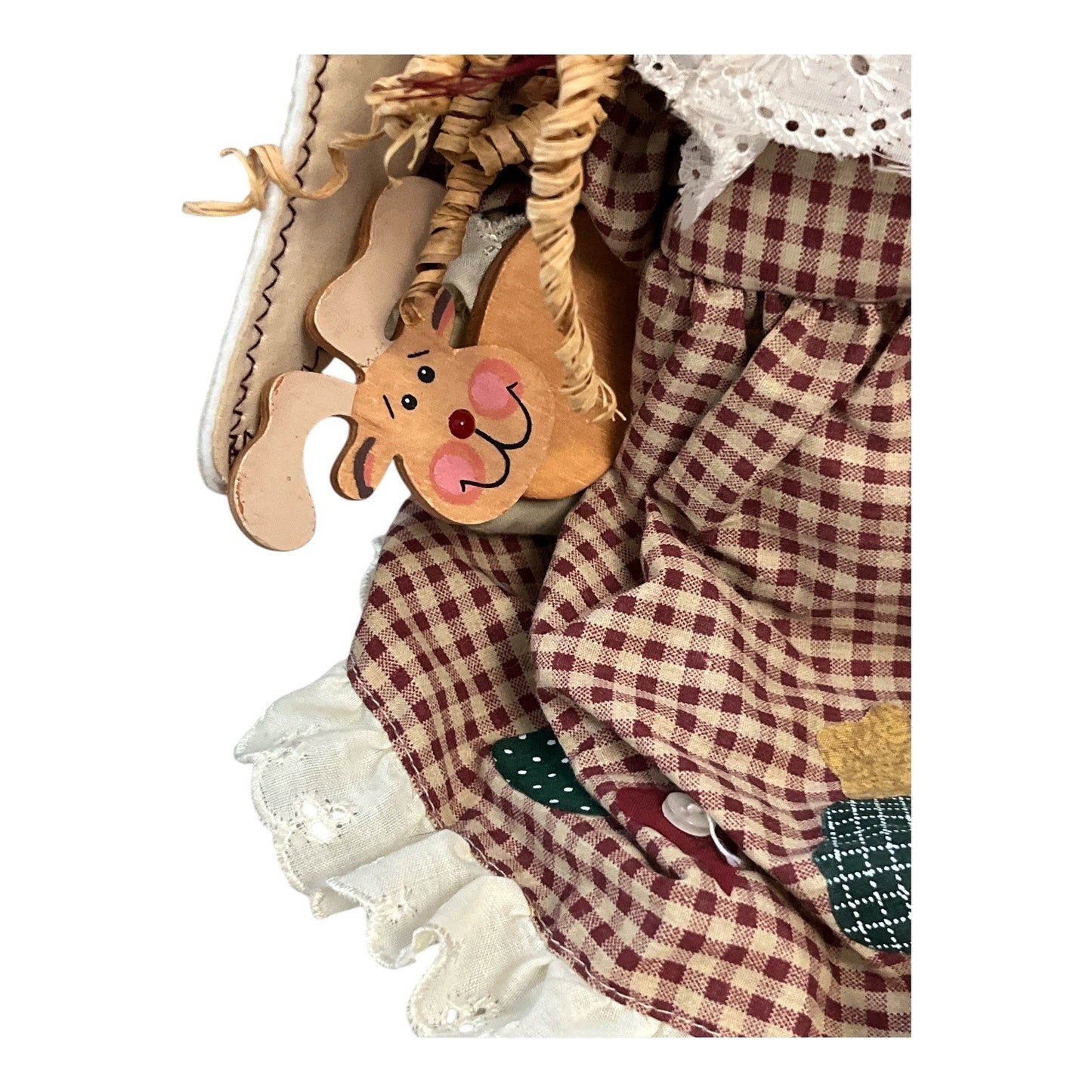 Quilted Treasures 16” Musical Angel Doll HBD0482 Light-Up Ornament (Not Working)