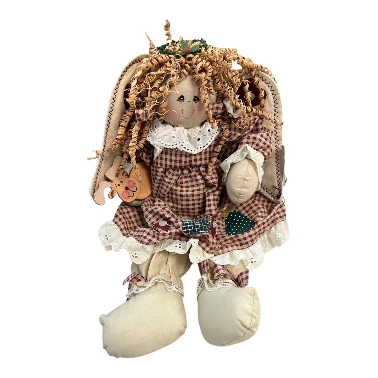 Quilted Treasures 16” Musical Angel Doll HBD0482 Light-Up Ornament (Not Working)