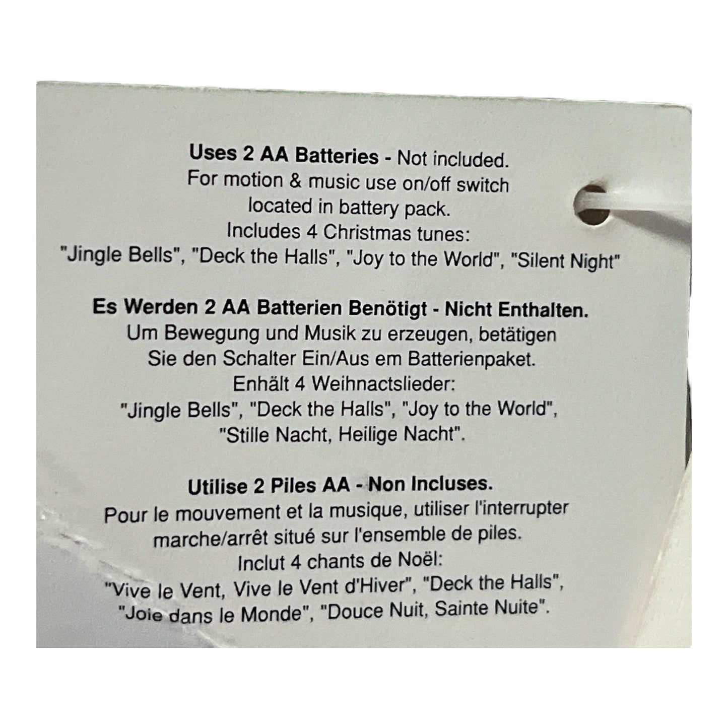 Quilted Treasures 16” Musical Angel Doll HBD0482 Light-Up Ornament (Not Working)