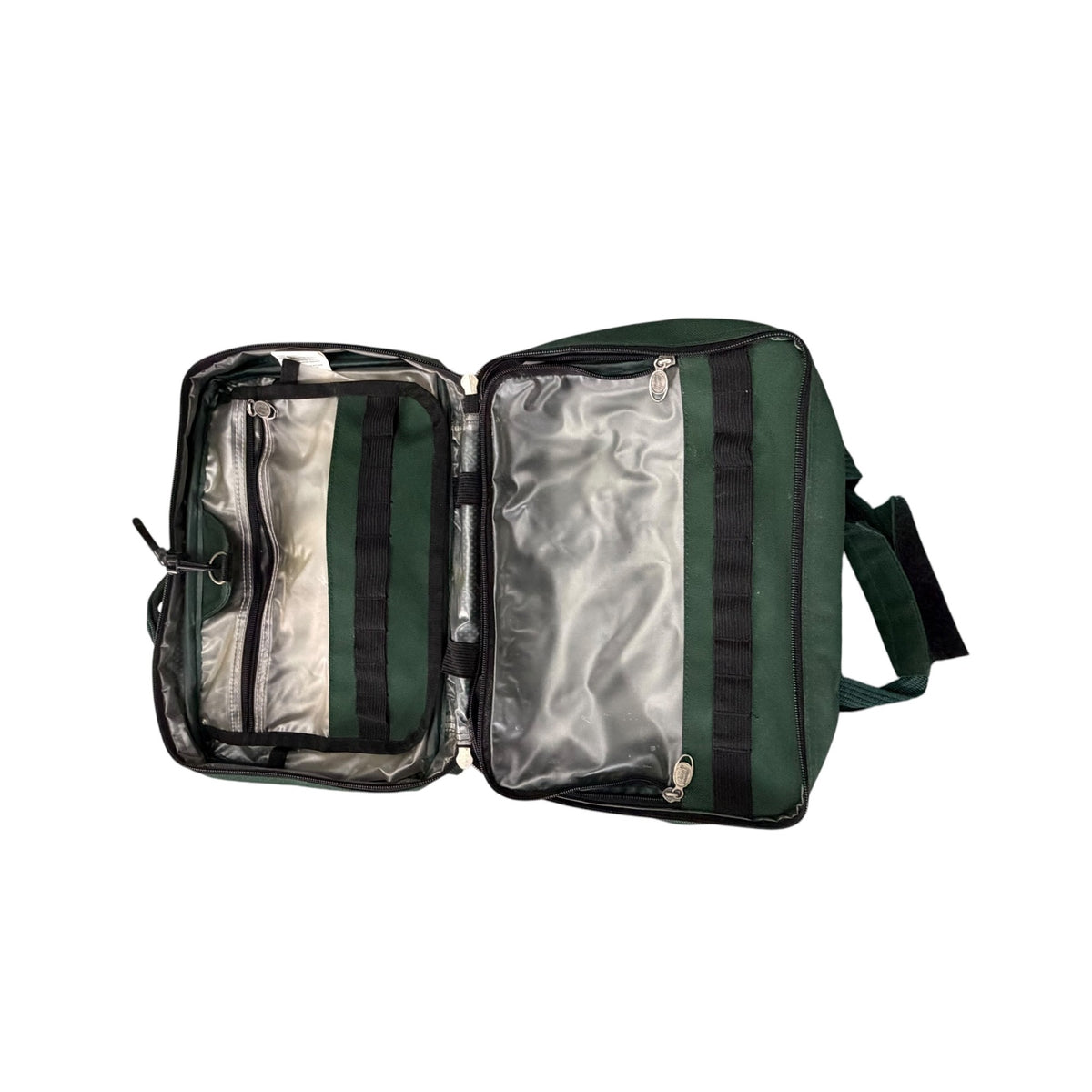 Vintage Ricardo Beverly Hills 2413 Hanging Travel Toiletry Organizer Green Y2K