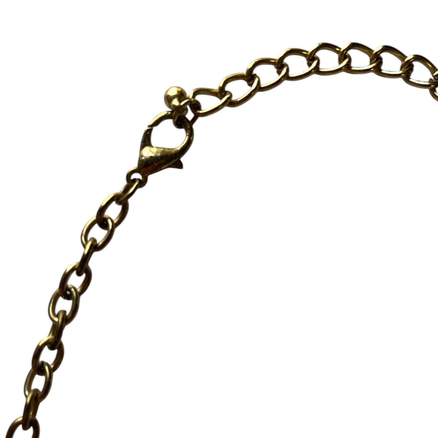 Vintage Green Bubble Bib Statement Necklace – Faceted Resin Stones with Gold-Tone Setting