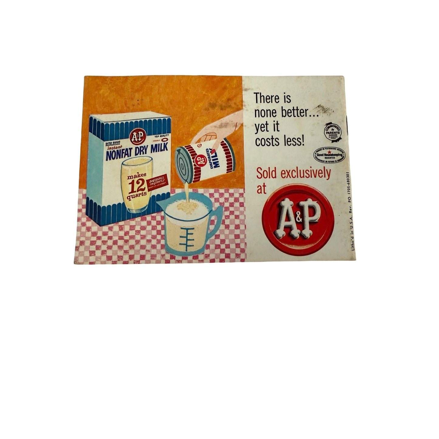 Vintage A&P Milk Recipe Booklet 106 Kitchen Tested Recipes Mid Century Cookbook