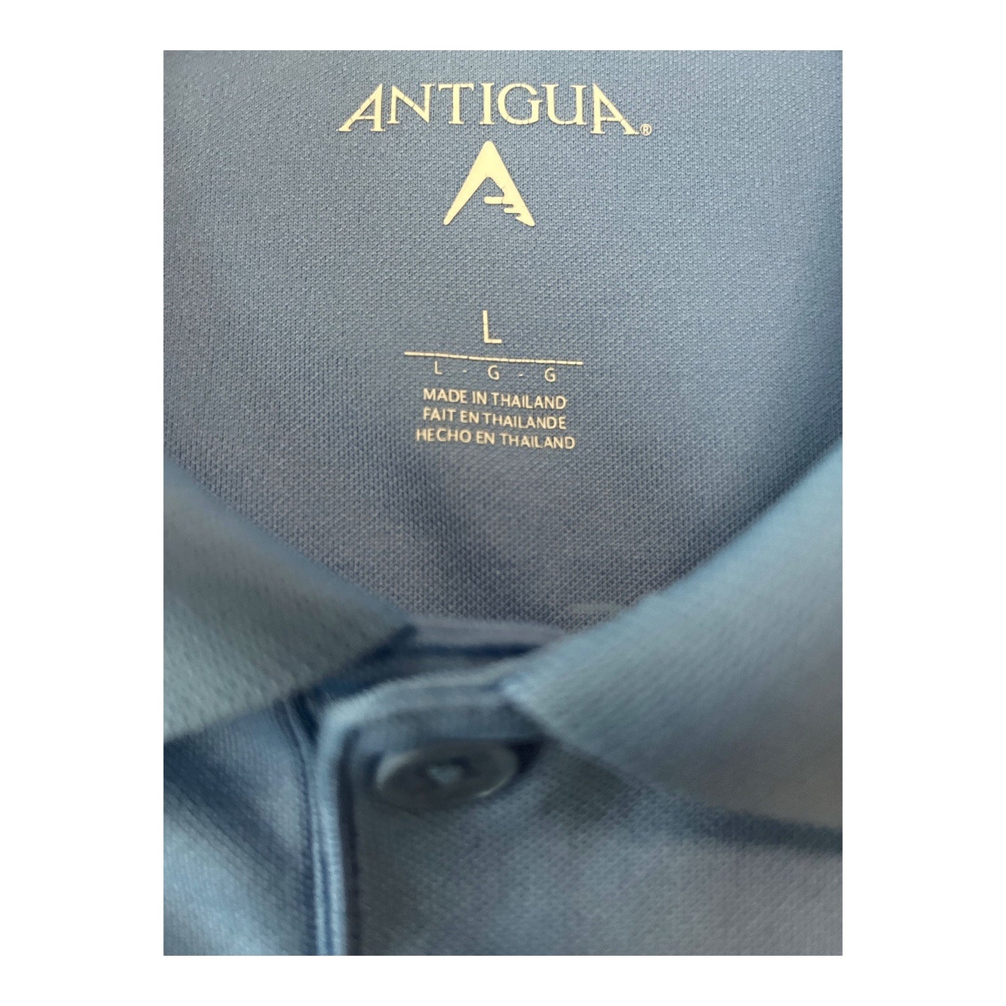 Antigua 2010 Golf Channel AM Tour Senior National Championship Polo – Men’s Size L – Blue Polyester Shirt