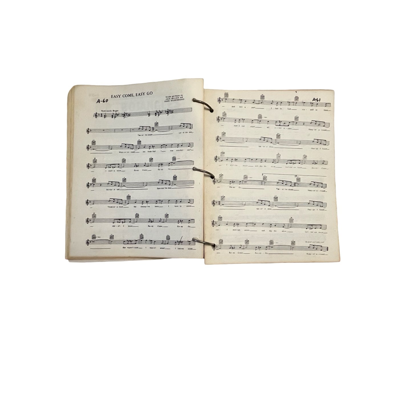 Vintage Requestfully Yours Chicago Edition Music Binder Songbook Lead Sheets 1950s 1960s