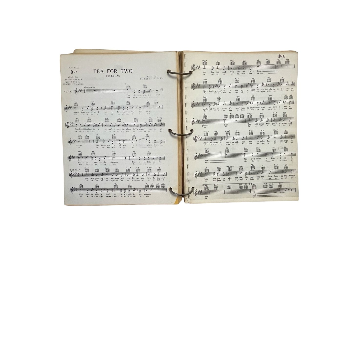 Vintage Requestfully Yours Chicago Edition Music Binder Songbook Lead Sheets 1950s 1960s