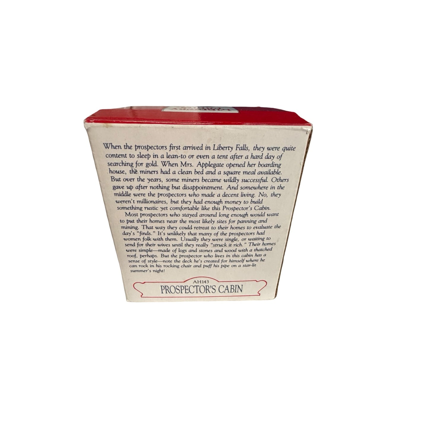 Liberty Falls Prospector’s Cabin AH143 1997 Americana Collection Miniature With Box