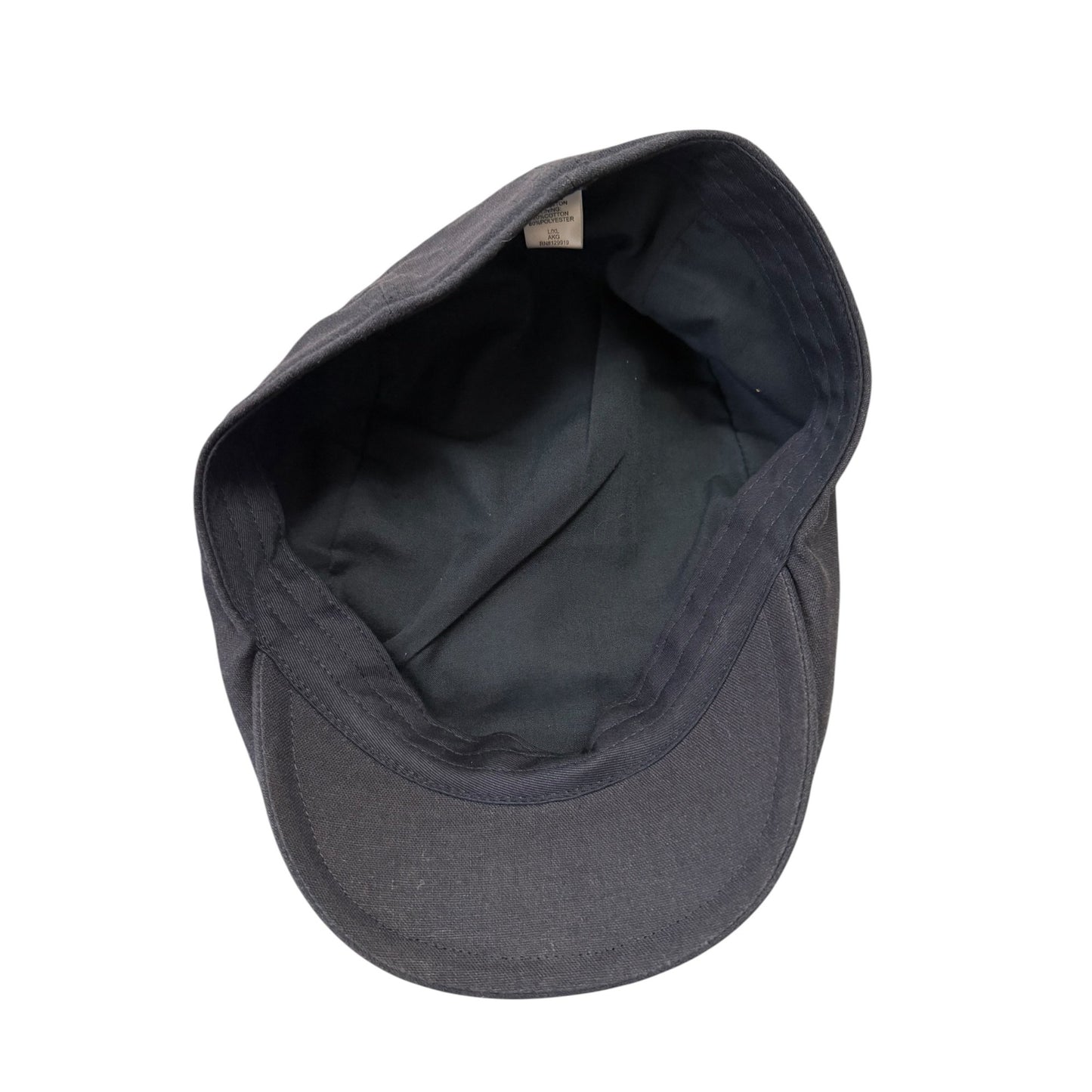 Levi's Linen Blend Ivy Flat Cap Newsboy Driving Hat Navy Blue L/XL